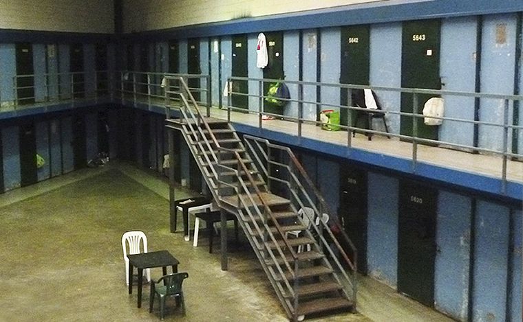 FOTO: Interior del penal de Marcos Paz.