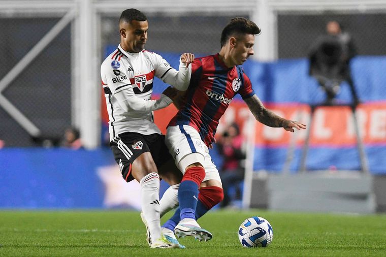 San Lorenzo venció 1 a 0 a Sao Paulo en los octavos de IDA de Sudamericana