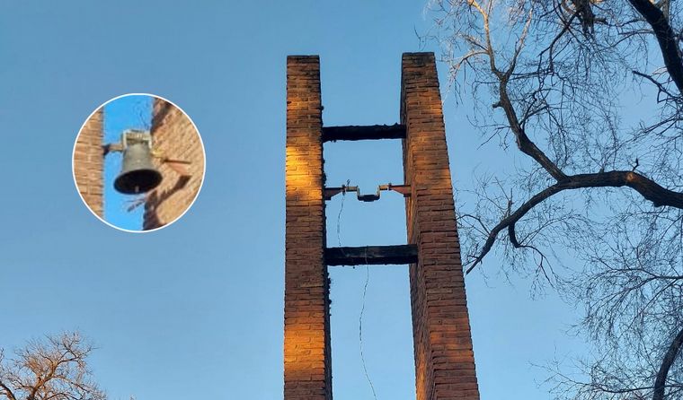 FOTO: Robaron la campana de la capilla de Villa Posse: tenía 50 años en el lugar