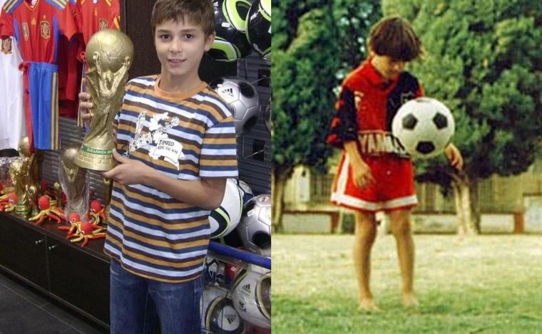 FOTO: Julián y Messi, dos que cumplieron su sueño de niño.  