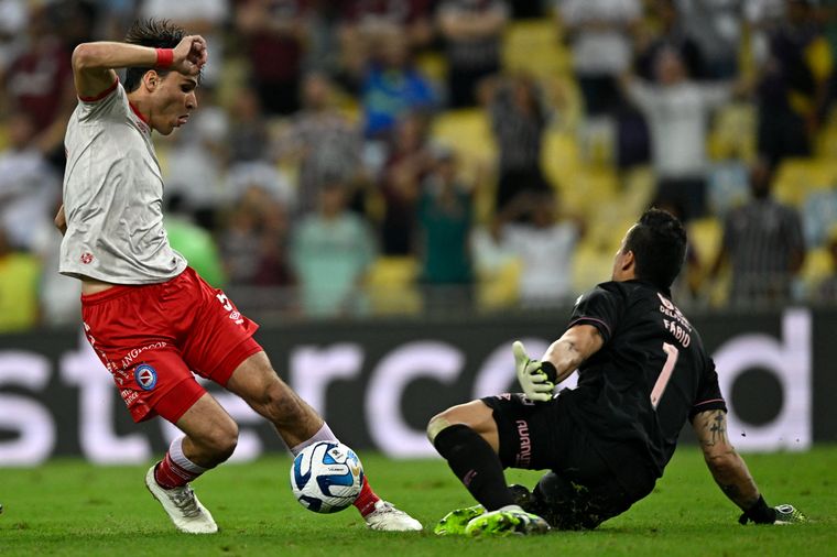 Fluminense vs Argentinos Juniors, en el Maracaná. (Foto: @Libertadores)