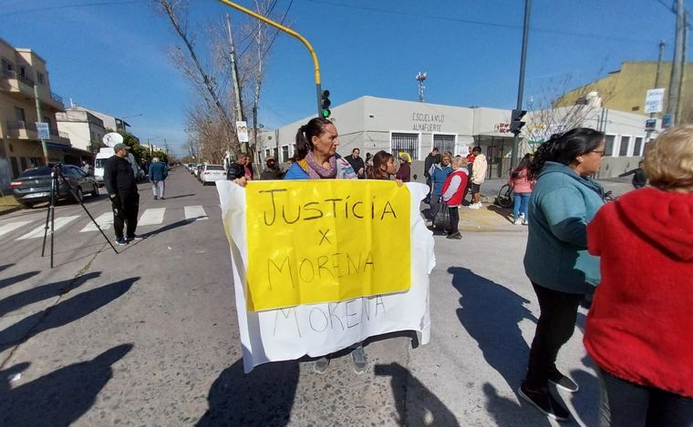 FOTO: Piden justicia por elm crimen de Morena. (Foto: Orlando Morales/Cadena 3)