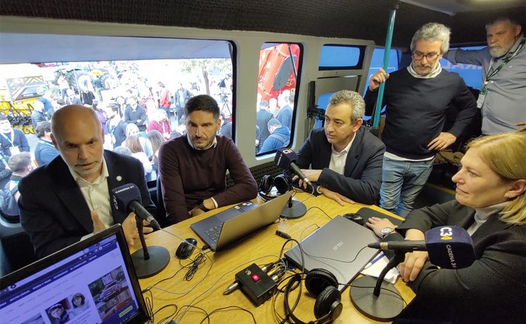 Larreta, junto a Pullaro y Javkin con Cadena 3: 
