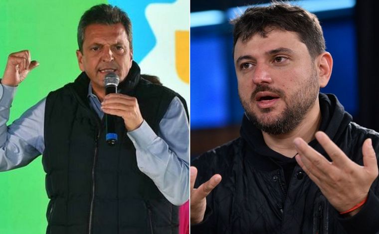 Sergio Massa y Juan Grabois compiten en la interna de Unión por la Patria.