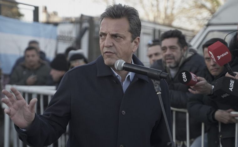 Sergio Massa votó en Tigre. (Foto: Cadena 3)