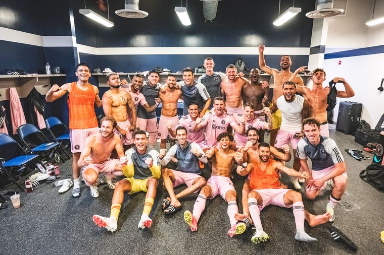 FOTO: Inter Miami celebró la clasificación a la final de la Leagues Cup