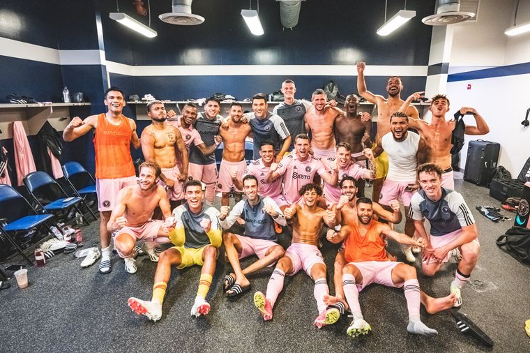 Inter Miami celebró la clasificación a la final de la Leagues Cup