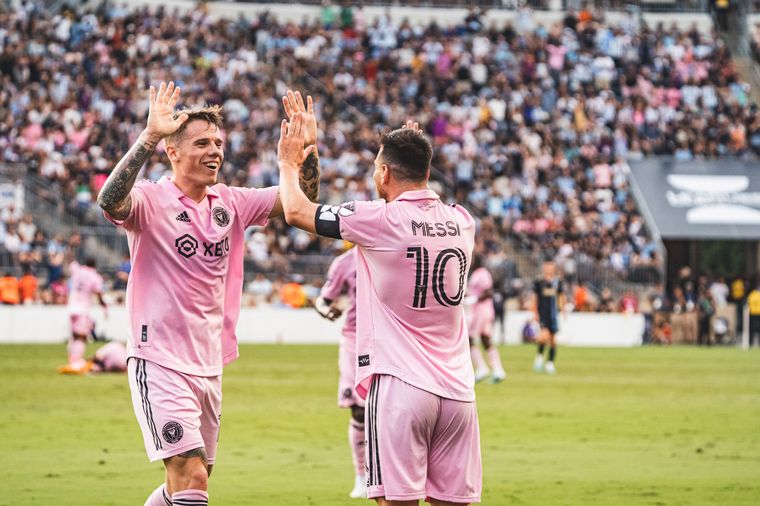 Inter Miami celebró la clasificación a la final de la Leagues Cup