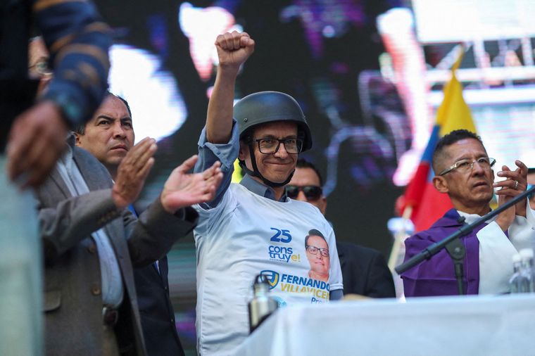 FOTO: Christian Zurita reemplazó al candidato asesinado Fernando Villavicencio.