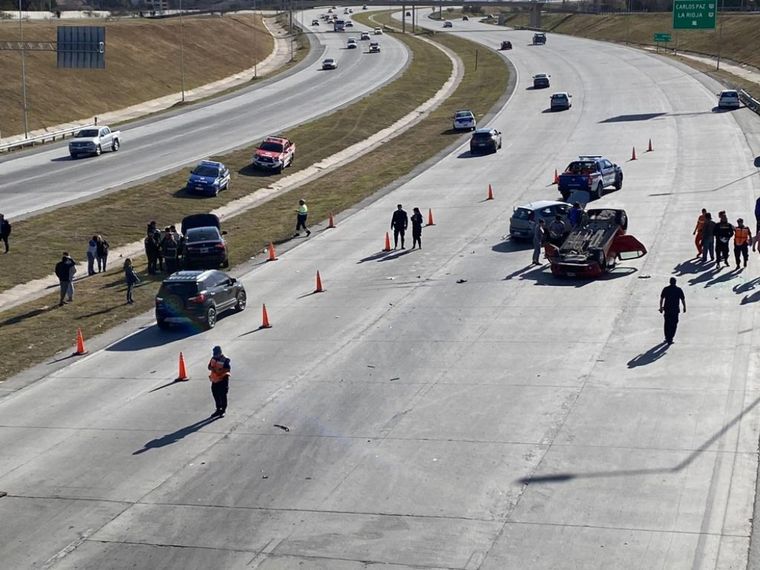 Corte total en la avenida de Circunvalación por un choque múltiple.