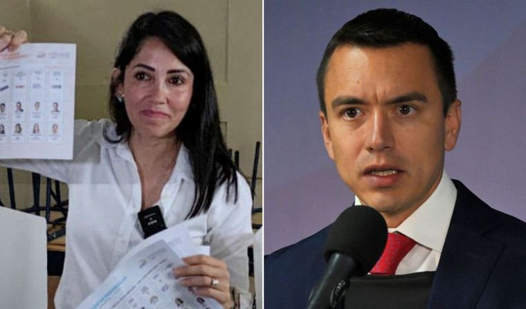 FOTO: Luisa González y Daniel Noboa se enfrentarán en una segunda vuelta electoral. 