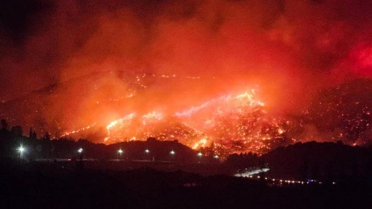 FOTO: Los incendios también azotan la provincia de San Luis (Foto: Gentileza)