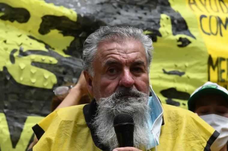 El piquetero Raúl Castells.