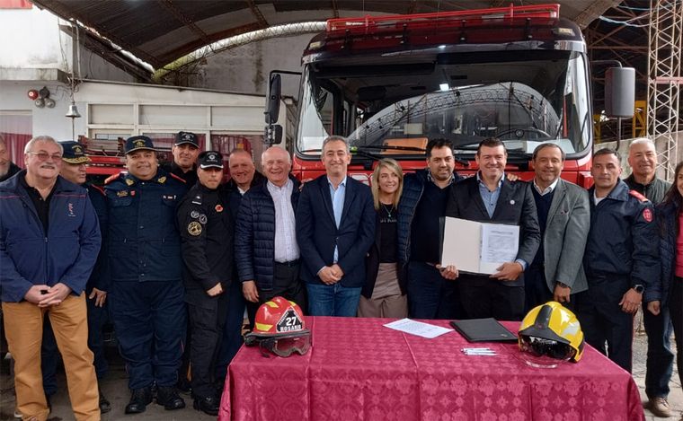 Bomberos voluntarios de Rosario tendrán nuevo cuartel propio. 