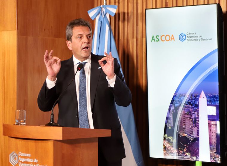 Sergio Massa habló ante empresarios en el Consejo de las Américas. 