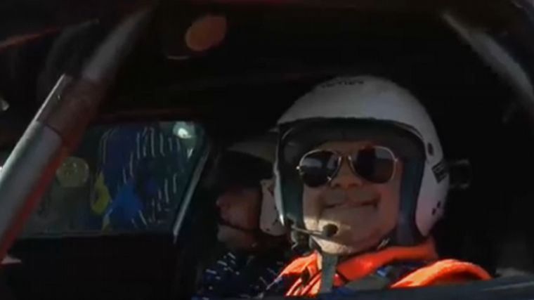 FOTO: Natale: el aspirante a copiloto de rally que desafía su ceguera