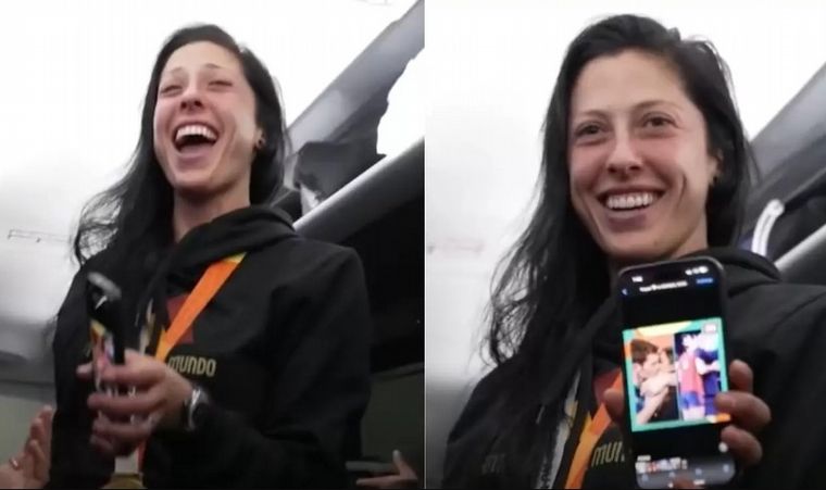 Revelan un video de Jenni Hermoso bromeando sobre el beso de Rubiales