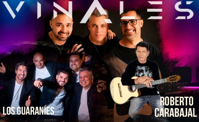 Los Guaraníes, Roberto Carabajal y Vinales estarán en la Gran Peña en Córdoba.
