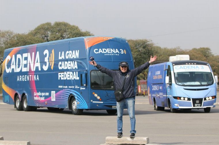 La caravana de la Gran Cadena Federal ya se siente en las calles de Córdoba