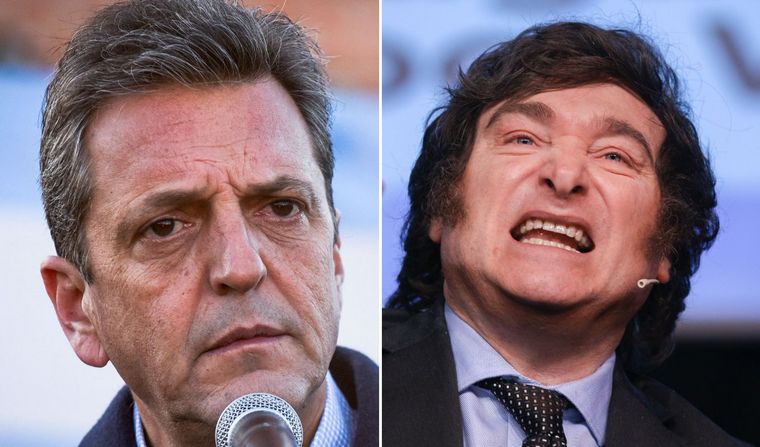 Sergio Massa y Javier Milei si tiraron dardos por X (ex Twitter). 