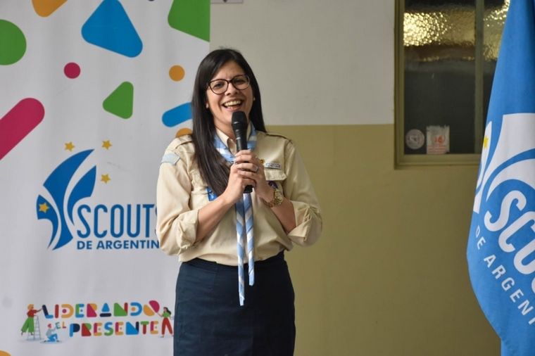 FOTO: La presidente de Scouts Argentina destacó la educación en valores de los niños.