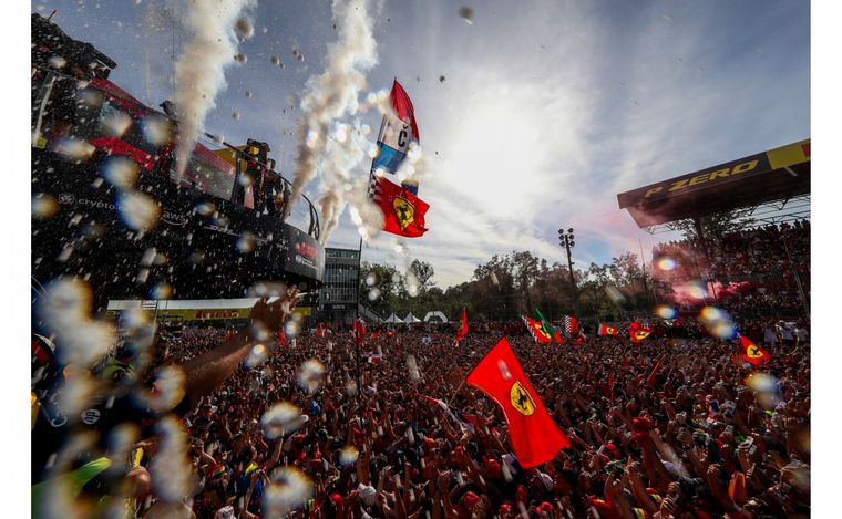 FOTO: En Monza, hubo fiesta, aunque no ganó Ferrari