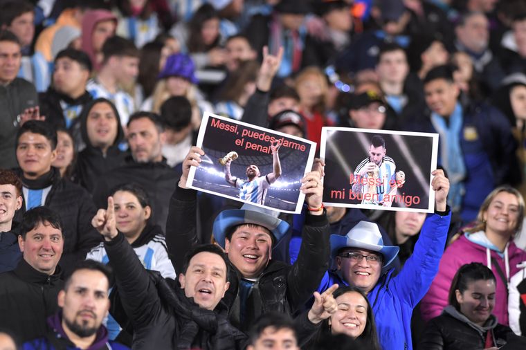 La hinchada de Argentina vs Ecuador.
