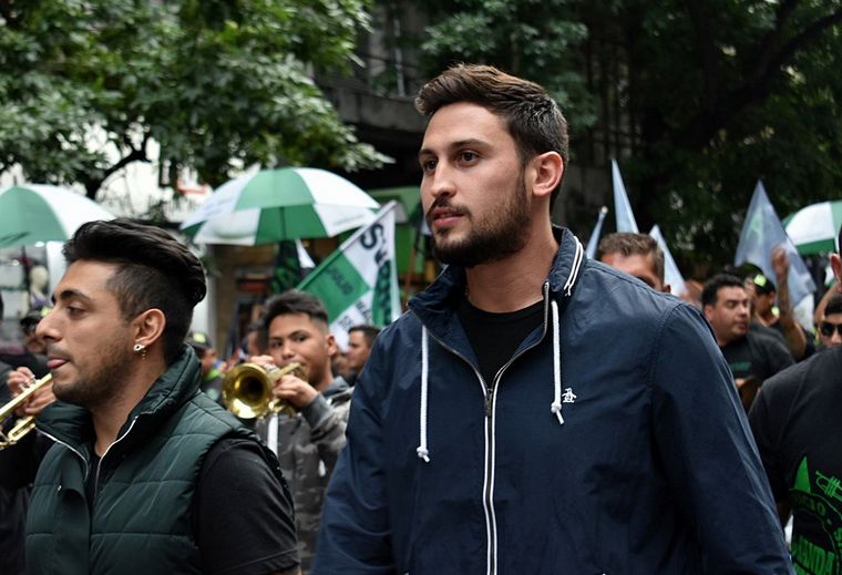 Franco Saillen, uno de los dirigentes del gremio de recolectores de Córdoba.