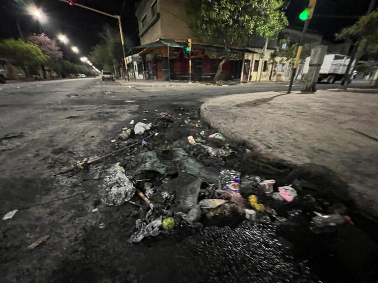 Protesta e incidentes en reclamo de justicia por el crimen de Gabriela Pérez.