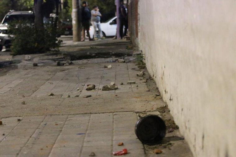 Protesta e incidentes en reclamo de justicia por el crimen de Gabriela Pérez.