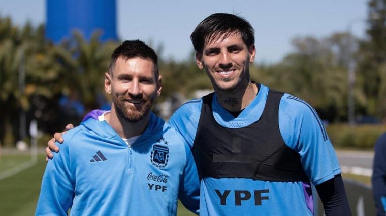 Lomónaco entrenando con Argentina el pasado fin de semana. (Foto: @keviinjoel2)