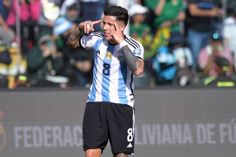 FOTO: Enzo Fernández, figura: las calificaciones del triunfo argentino ante Bolivia.