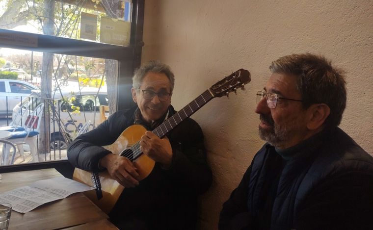 "Pancho Heredia" junto a Chema Forte en Villa Las Rosas.