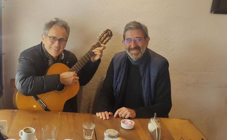 "Pancho Heredia" junto a Chema Forte en Villa Las Rosas.