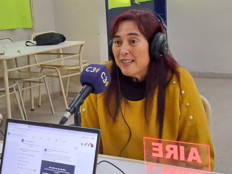 FOTO: Malvina Tarquini, supervisora de escuelas municipales de Córdoba.