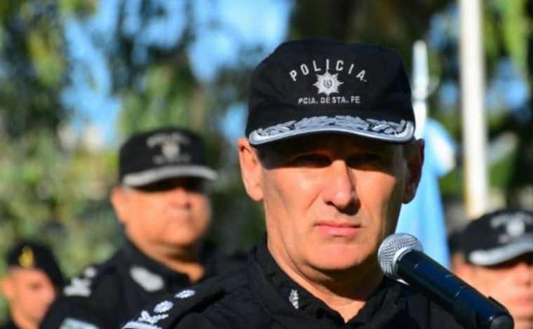FOTO: Daniel Acosta, jefe de la Unidad Regional II de la Policía de Santa Fe. 