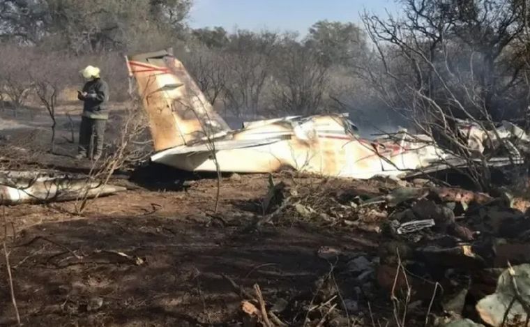 En el accidente murió Esteban Asprella, el piloto de la avioneta (Foto: C5N).
