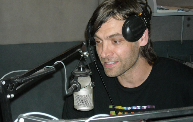 Fabricio Oberto durante su última visita al estudio central de <b>Cadena 3</b>.