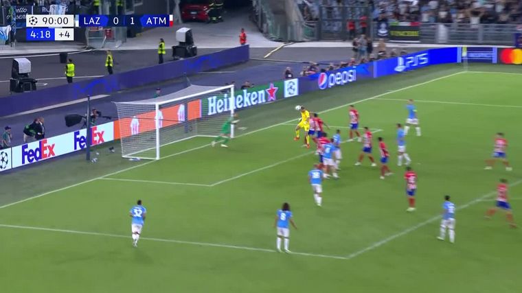  Ivan Provedel empató el partido sobre la hora. (Foto: captura de pantalla)