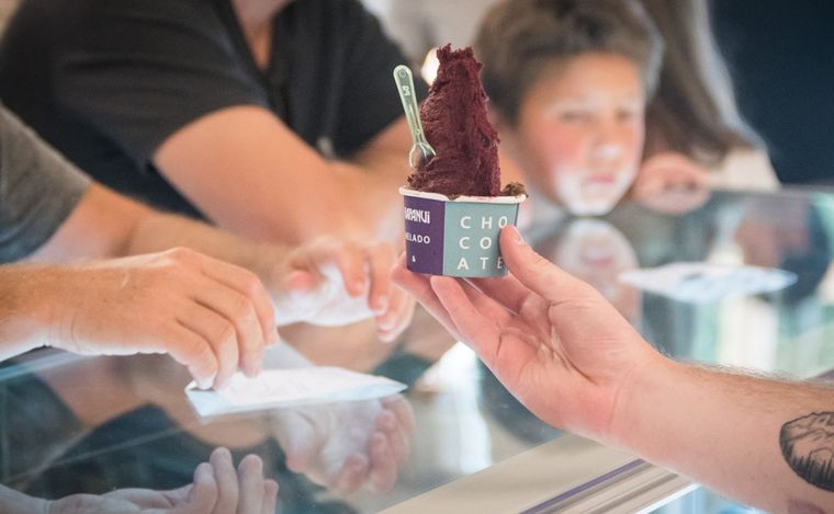 Heladero de chocolate de Rapanui.