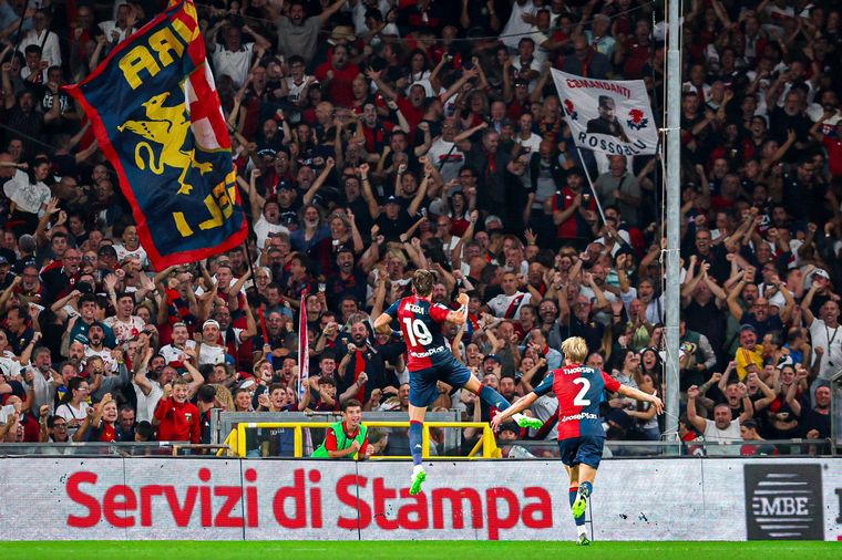 FOTO: Retegui celebra su gol ante la Roma.