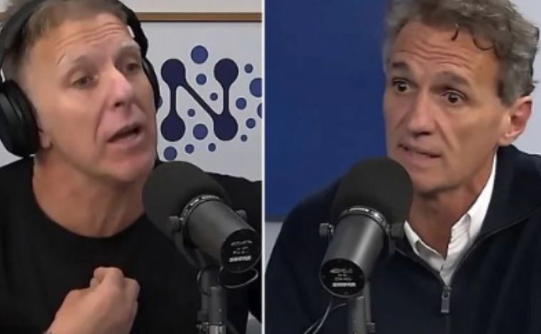 Alejandro Fantino y Gabriel Katopodis (Foto: Gentileza de Infobae).