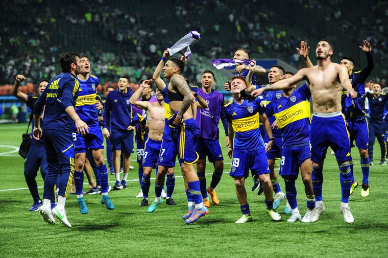 Boca celebra el pase a la final de la Libertadores.