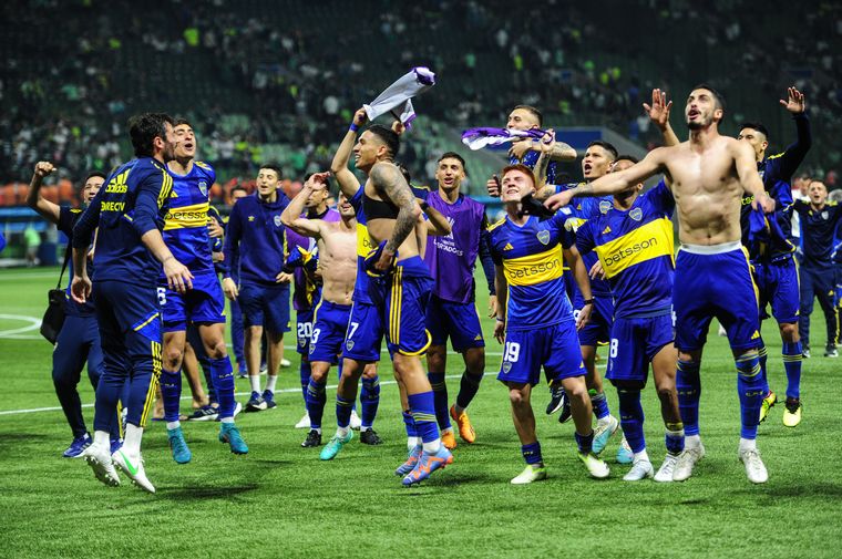 FOTO: Boca celebra el pase a la final de la Libertadores.