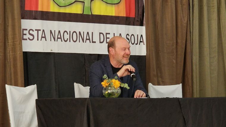 Gustavo Grobocopatel en la Fiesta Nacional de la Soja