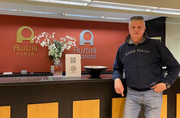 Cadena 3 ya instalada en el AUSTRAL HOTEL de Comodoro Rivadavia.