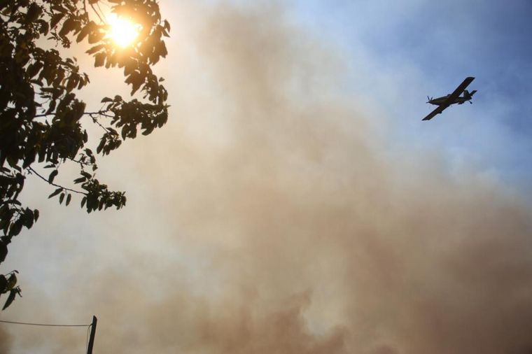 Las llamas azotan distintos puntos de la provincia de Córdoba.