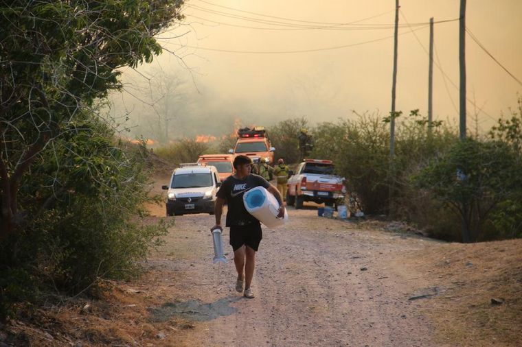 Las llamas azotan distintos puntos de la provincia de Córdoba.