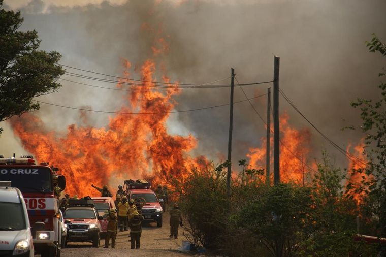 Las llamas azotan distintos puntos de la provincia de Córdoba.