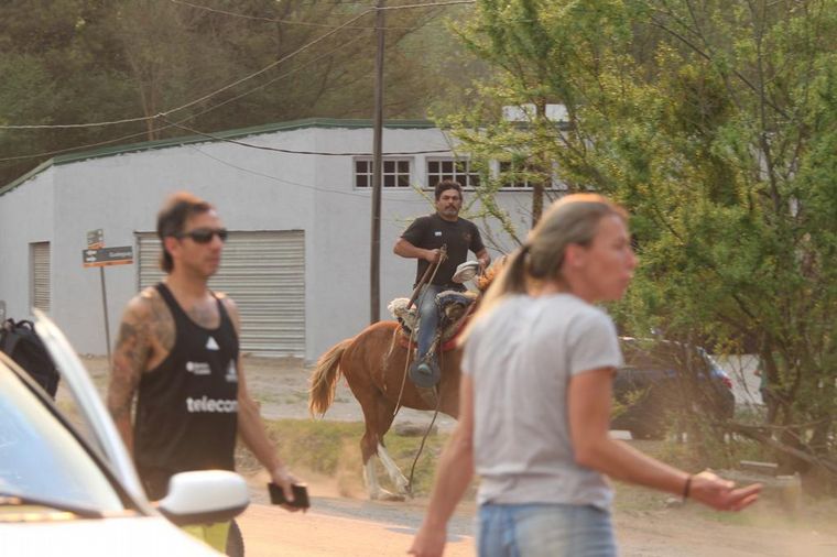 Los vecinos se autoevacuaron en la zona de Icho Cruz.